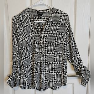 The Limited herringbone blouse
